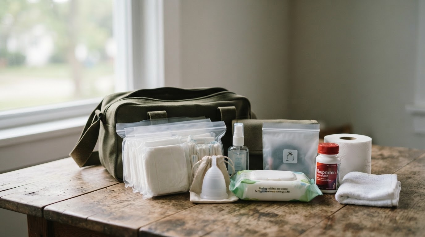 Emergency period kit: what to pack and how to manage without running water