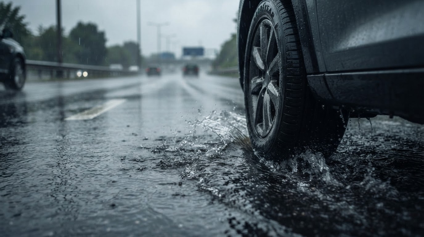 Hydroplaning: Why the Tires Float and How to Keep Control