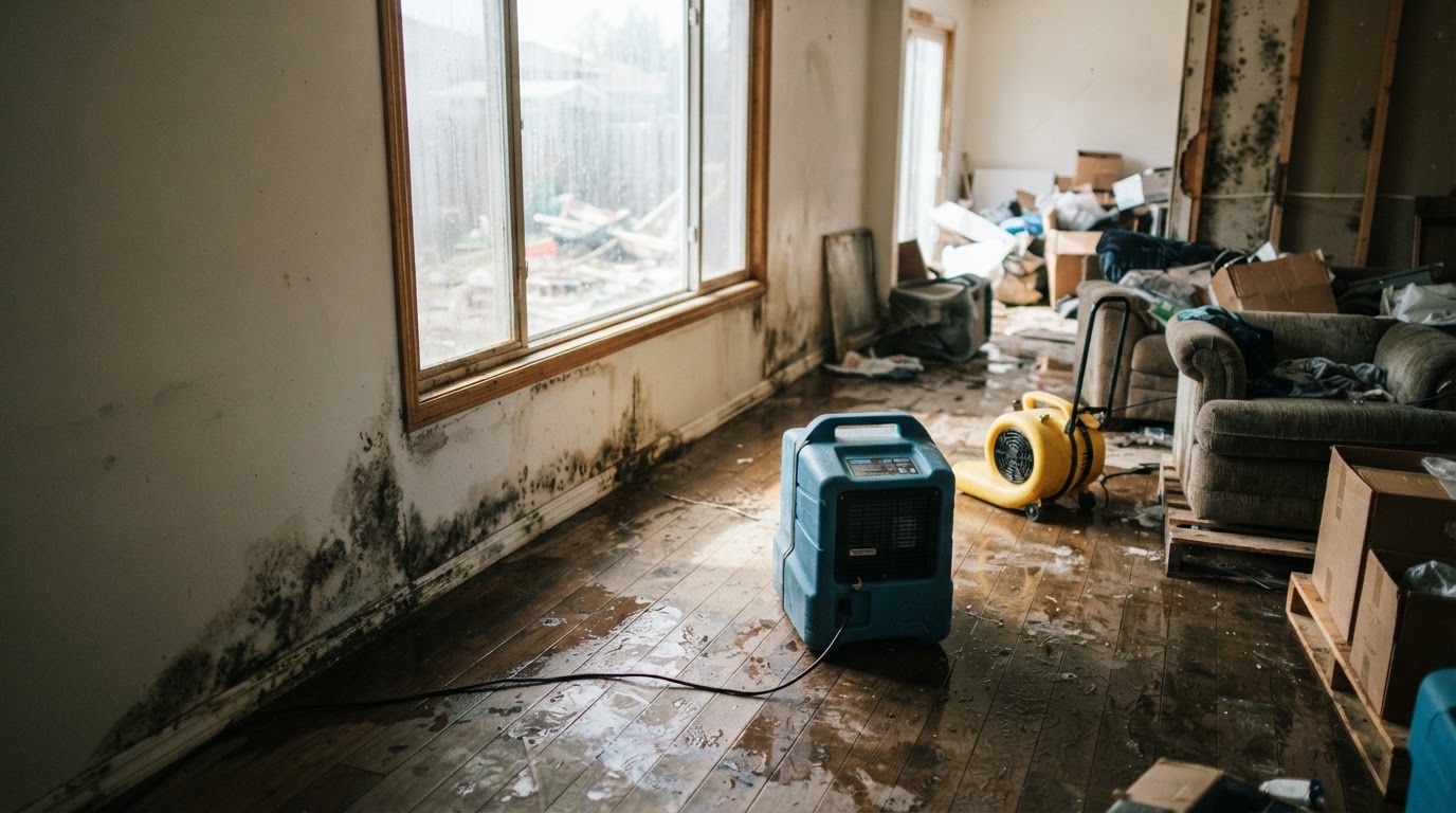 Mold after a flood: the 48-hour window, what a dehumidifier cannot fix, and when to call a pro
