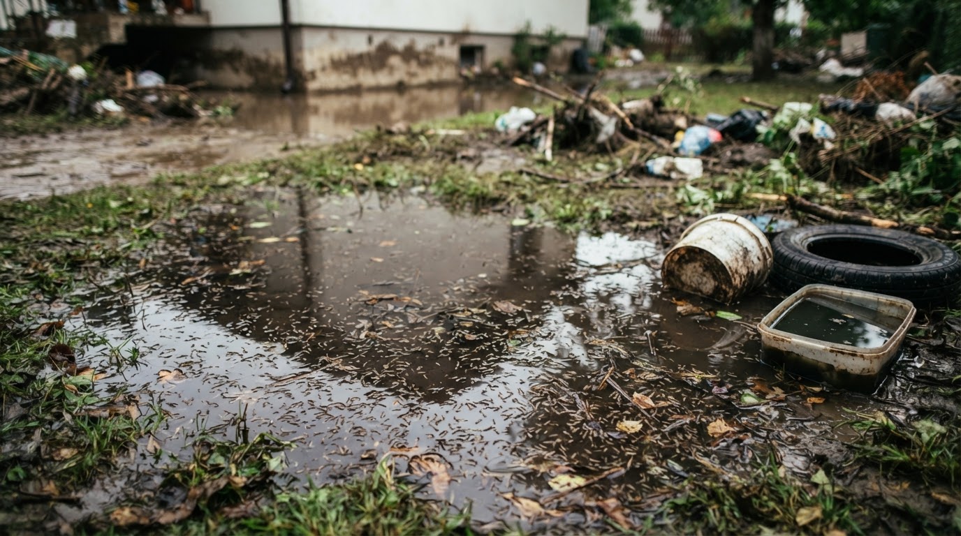 Mosquitoes After a Flood: Standing Water, West Nile, and How to Cut Your Risk