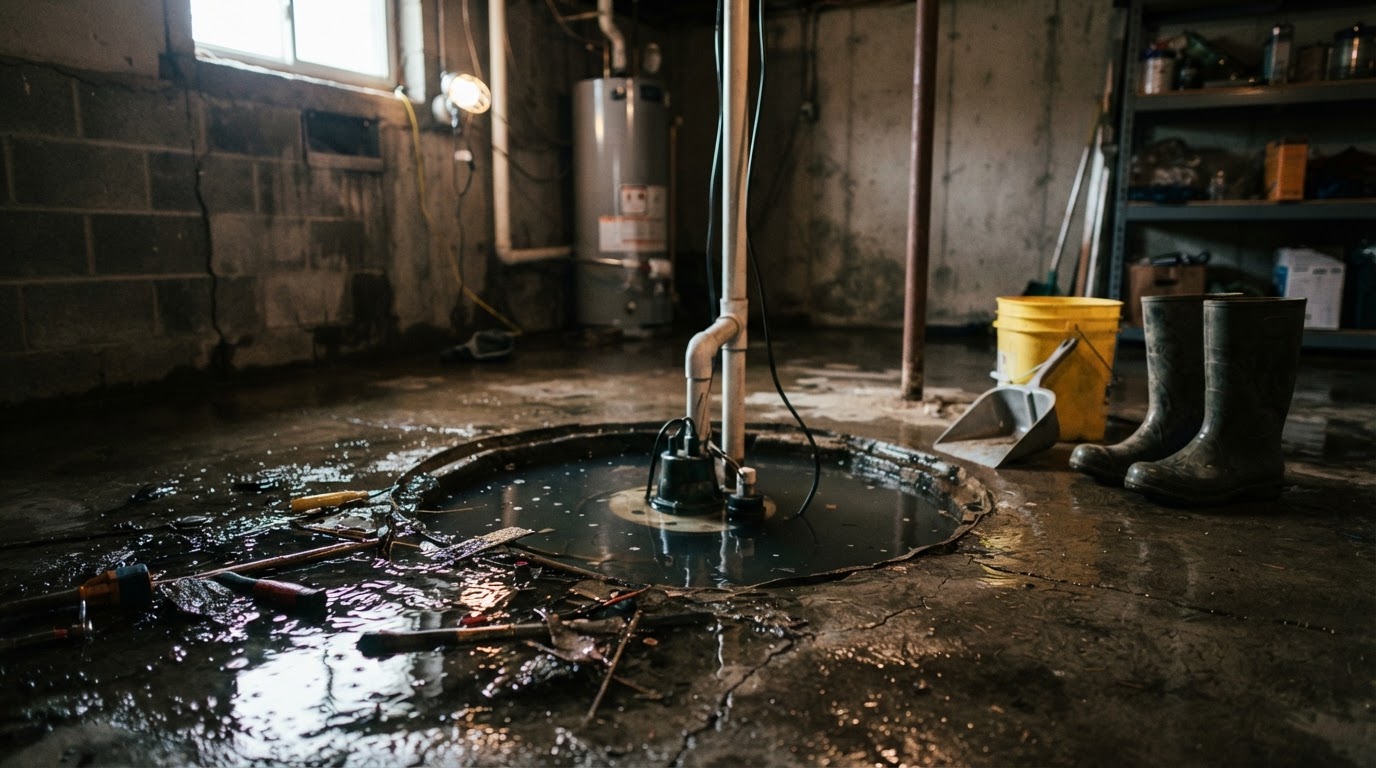 Sump Pump Failure: What to Do When the Basement Starts Flooding