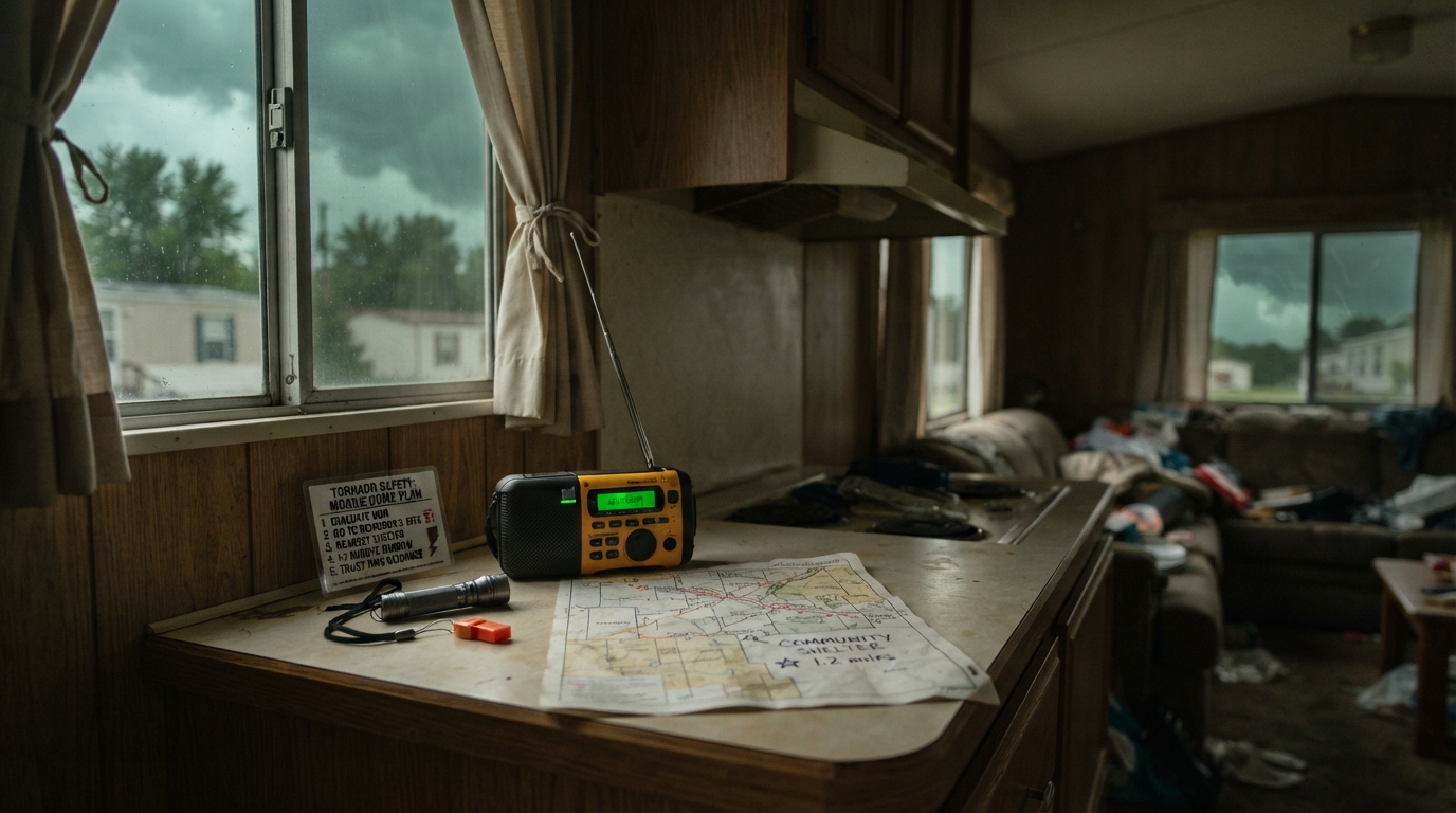 Tornado Safety in a Mobile Home: Your Real Options (NWS Guidance, 2026)