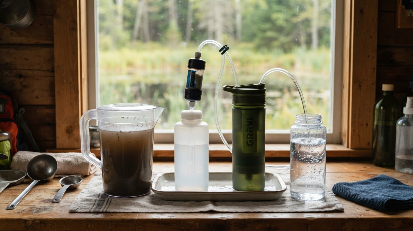 The water stack that makes river and pond water drinkable
