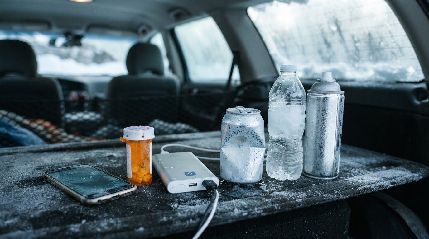 What NOT to Leave in Your Car in Winter (and Why)